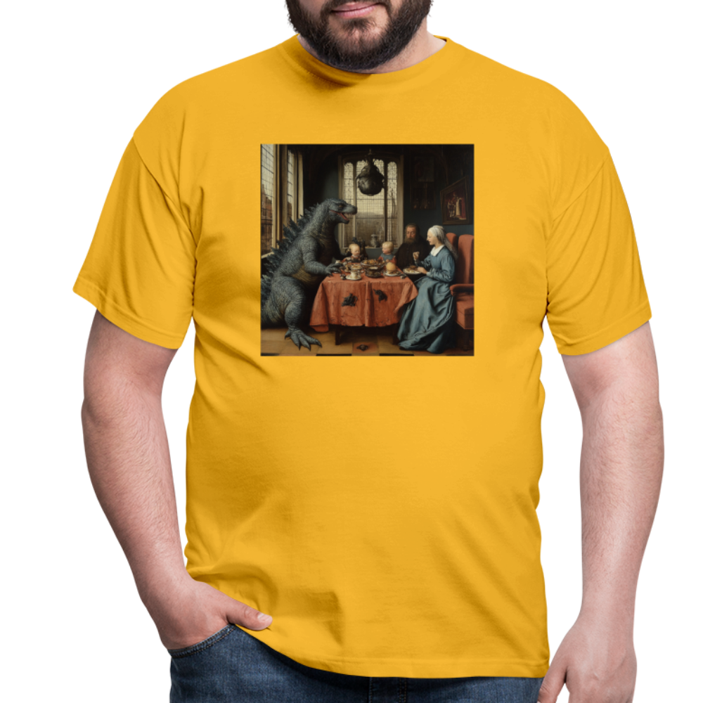 Familjens Fest med Gäst,T-shirt herr - gul
