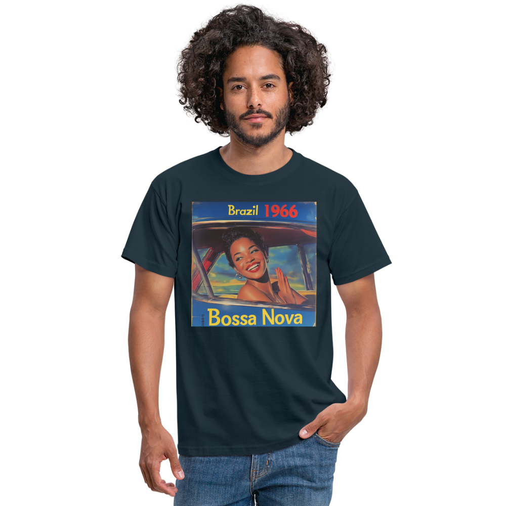 Isabela Costa, brazil 1966, T-shirt herr - marinblå