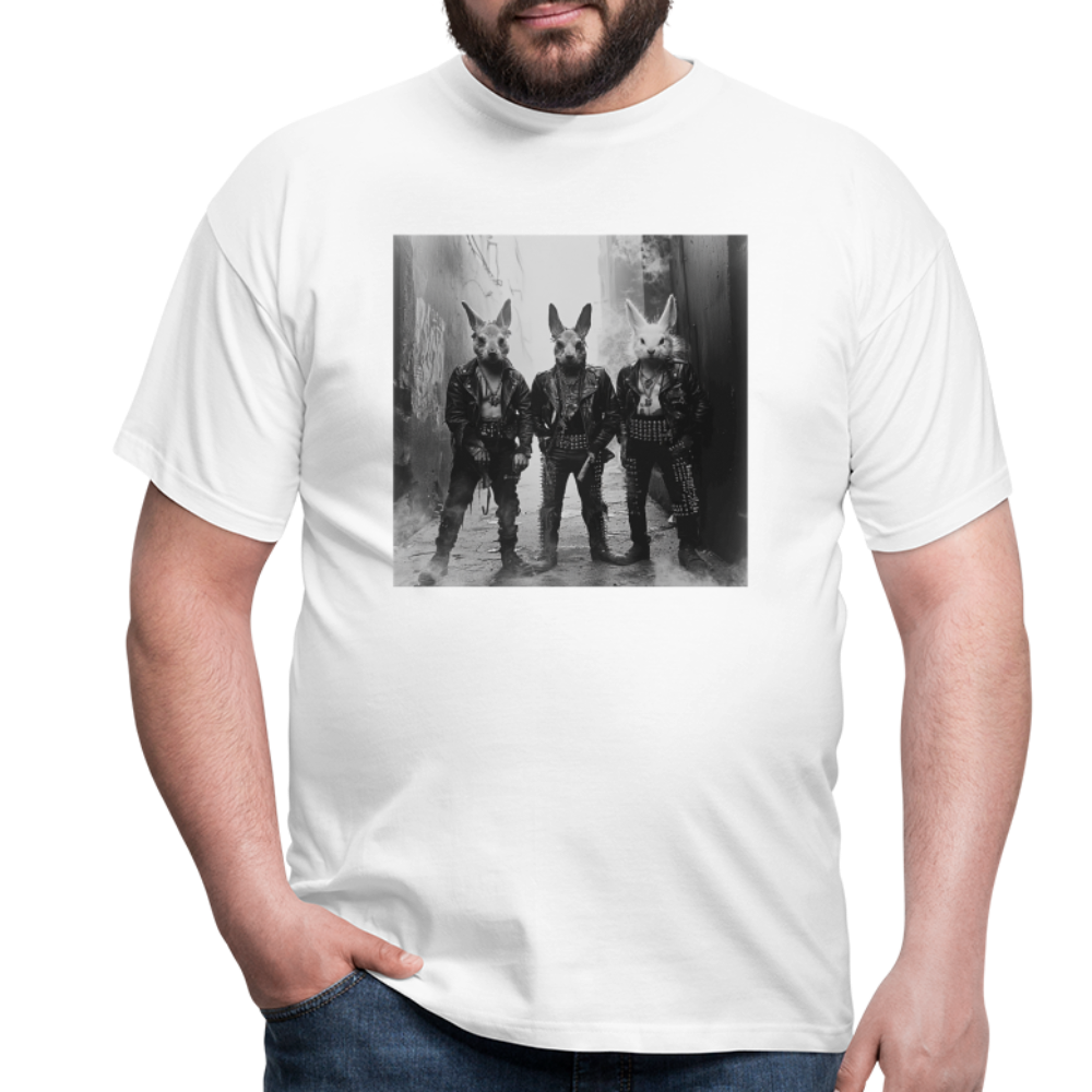 The Hare Raisers, T-shirt herr - vit