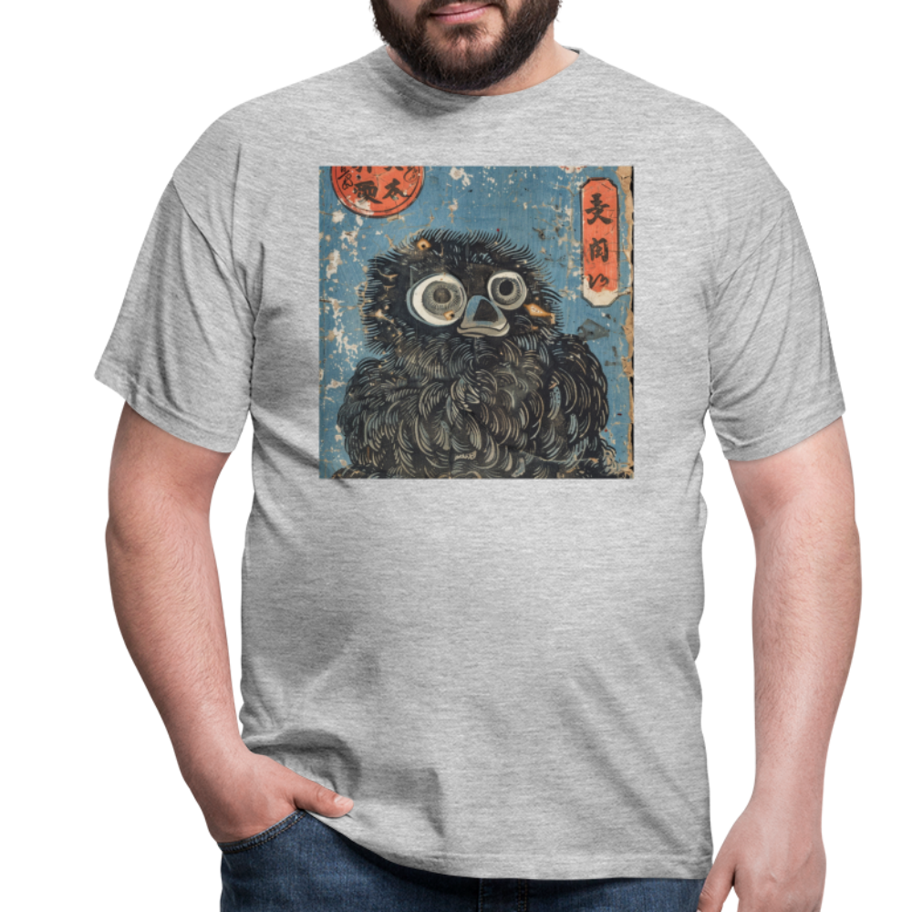 Denimiko, T-shirt herr - gråmelerad