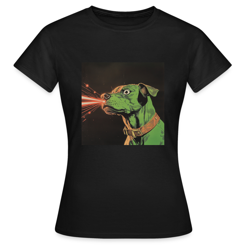 Strålhunden, T-shirt dam - svart