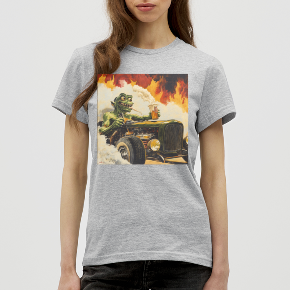Ragg-Rex, T-shirt dam - gråmelerad
