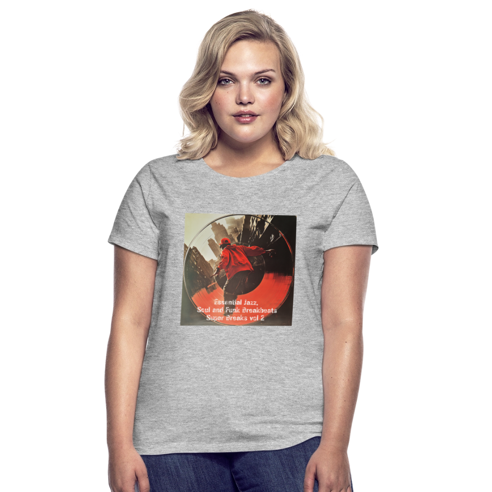 Super Breaks vol 2, T-shirt dam - gråmelerad