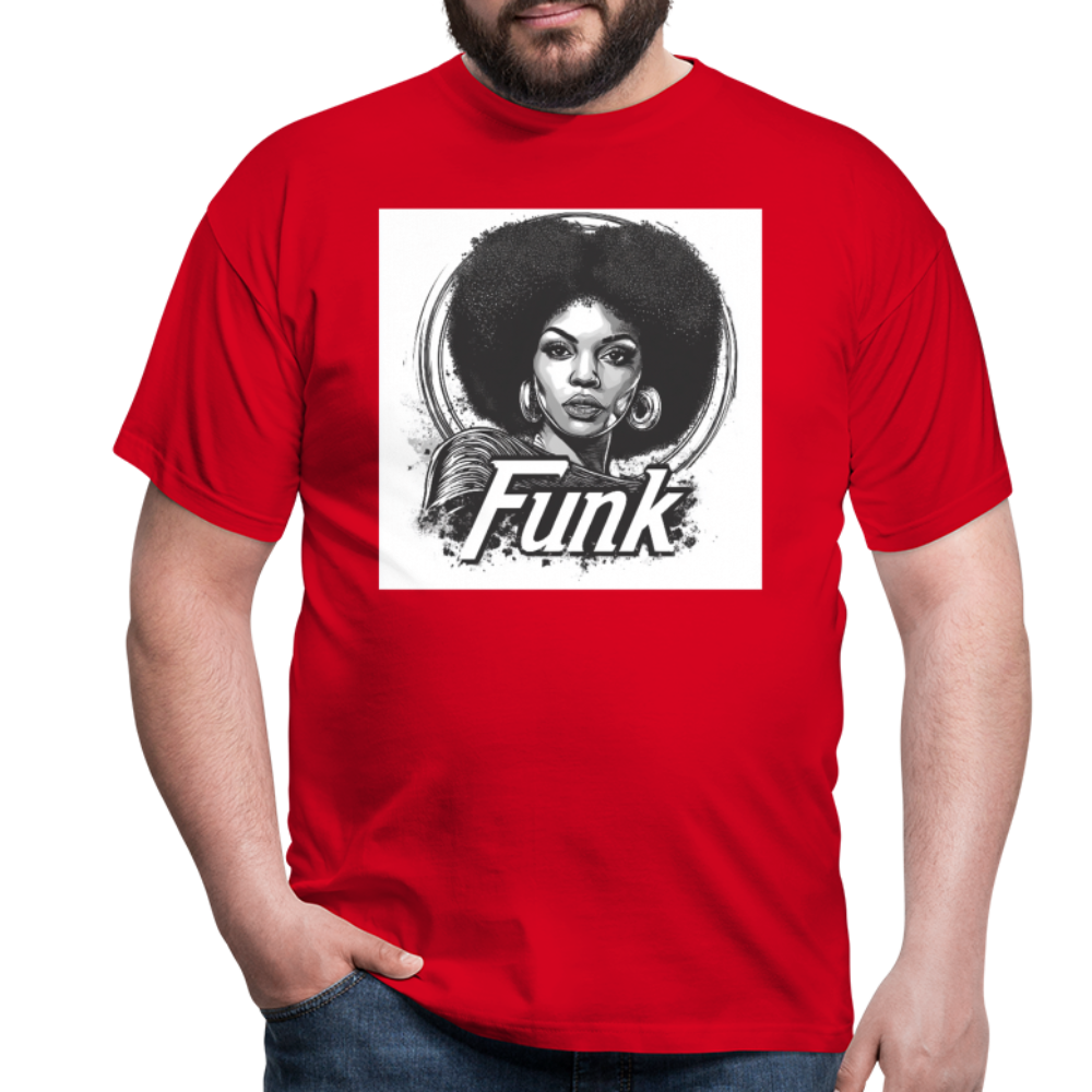 Funk Queen: Power in Motion, T-shirt herr - röd
