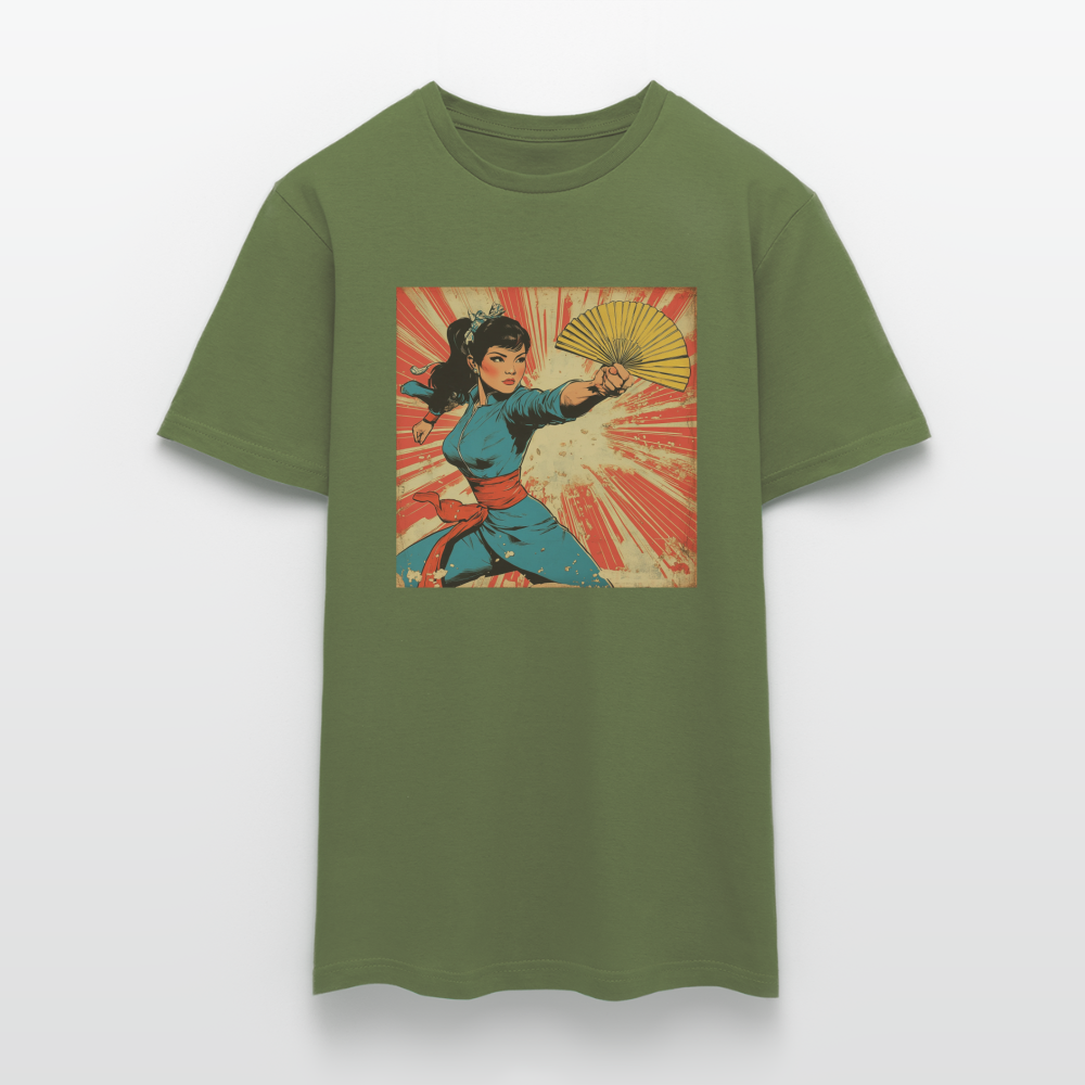 Solfjädern, T-shirt herr - Militärgrön