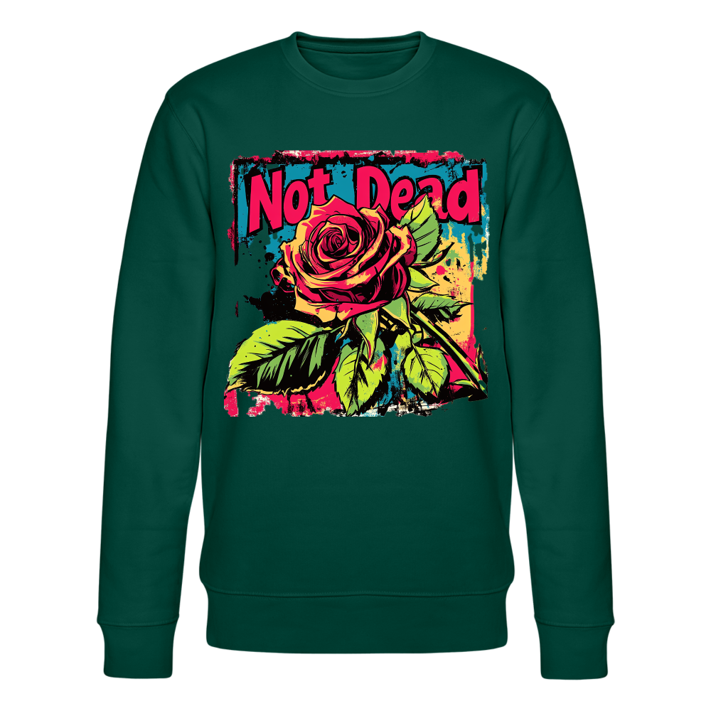 Den Eviga Rosen, Ekologisk sweatshirt CHANGER unisex från Stanley/Stella - skogsgrön