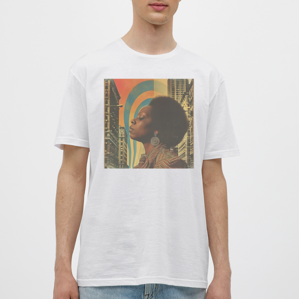 Jazz in the Moonlight, T-shirt herr - vit