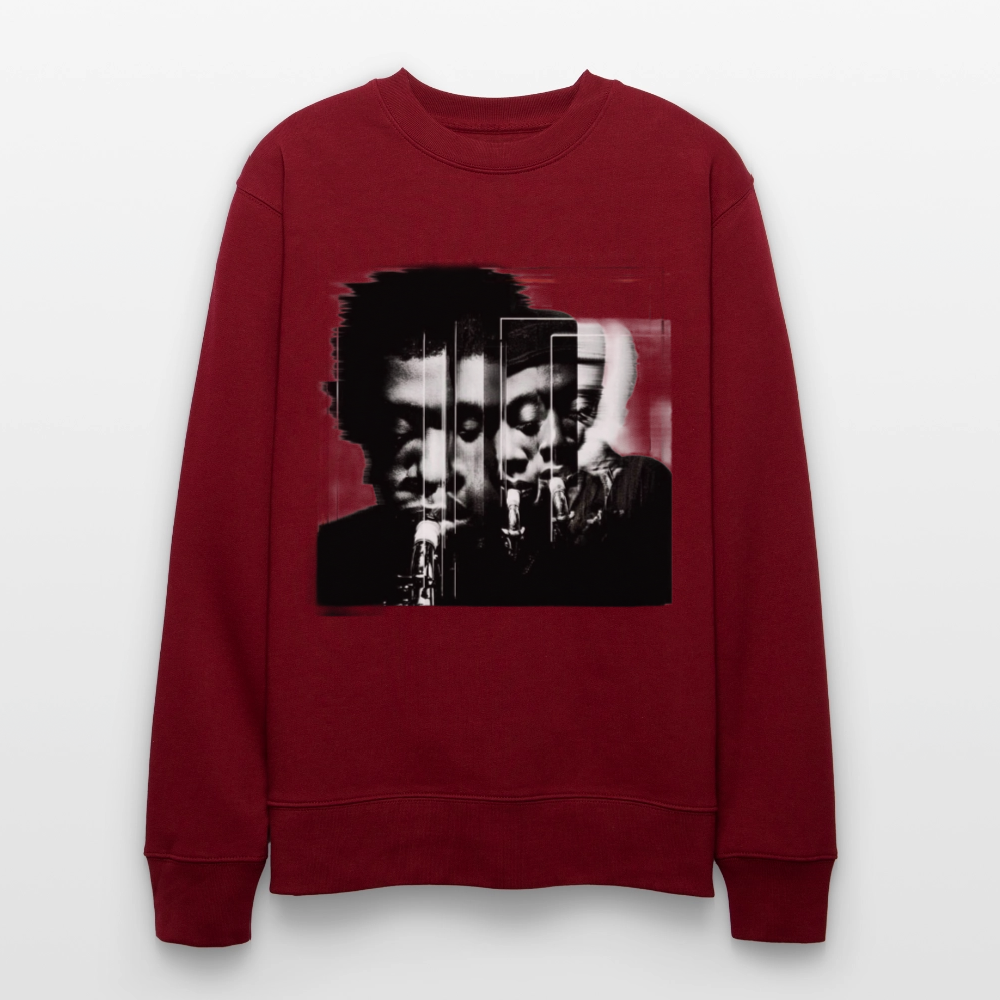 Between Breaths, Ekologisk sweatshirt CHANGER unisex från Stanley/Stella - vinröd