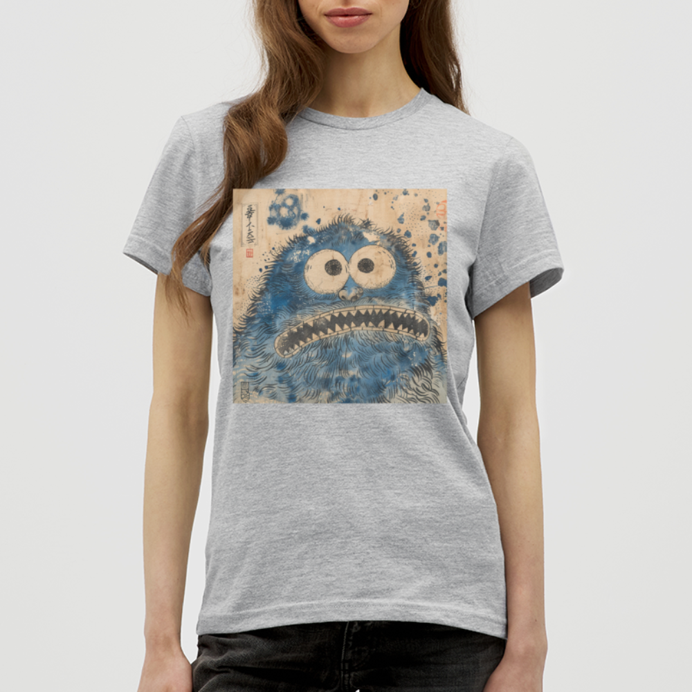Uramiko ramlar i vattnet, T-shirt dam - gråmelerad