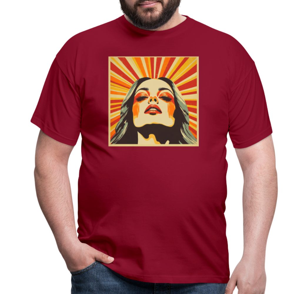 Dagens Första Strålar, T-shirt herr - tegelröd