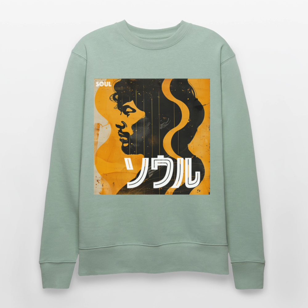 Nippon Grooves, Ekologisk sweatshirt CHANGER unisex från Stanley/Stella - ljus grågrön