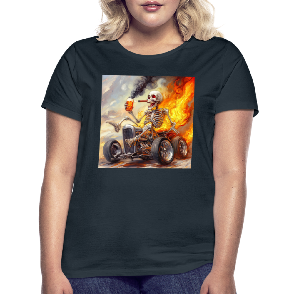 Knekta Krash, T-shirt dam - marinblå