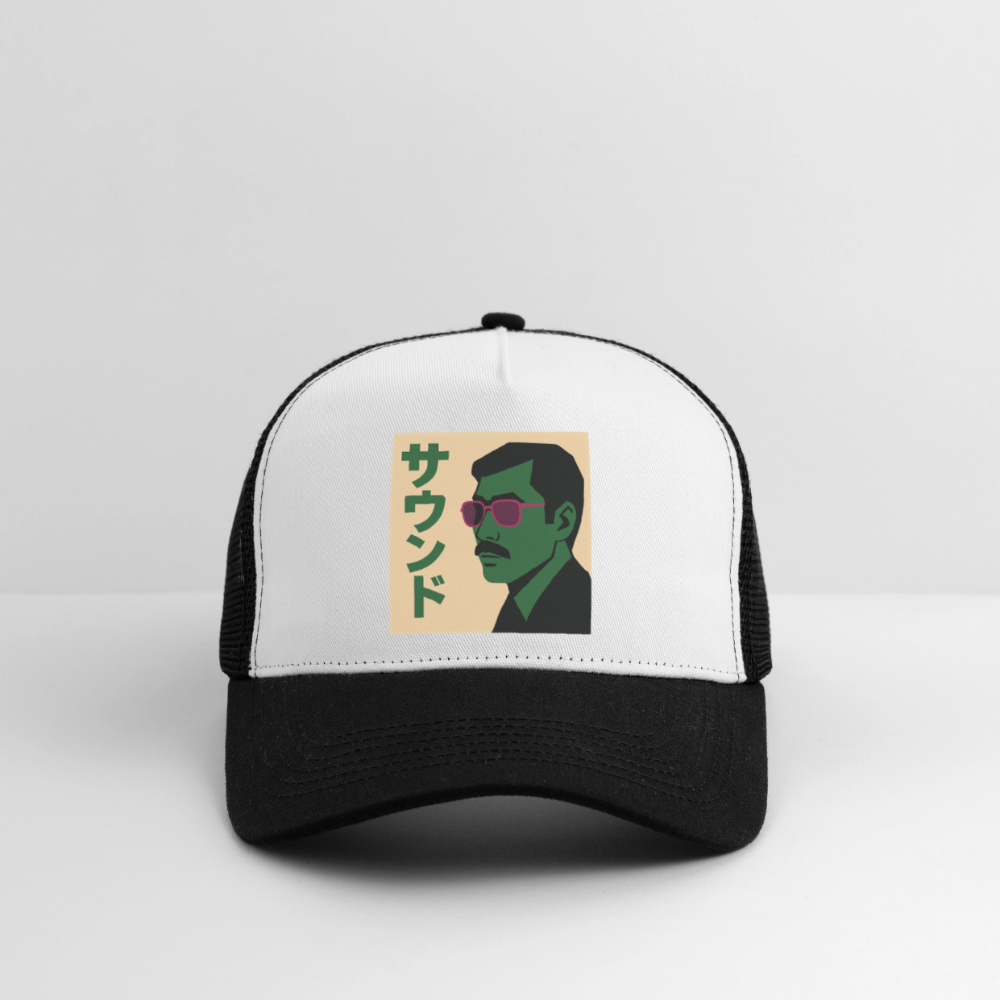 Nippon Sound, Trucker Cap - vit/svart