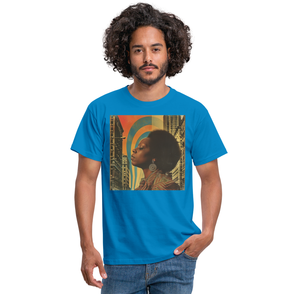 Jazz in the Moonlight, T-shirt herr - kungsblå