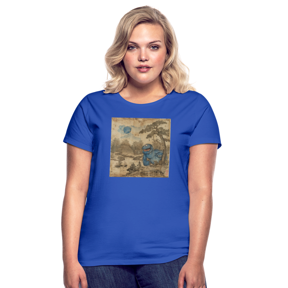 Uramiko vid floden, T-shirt dam - royalblå