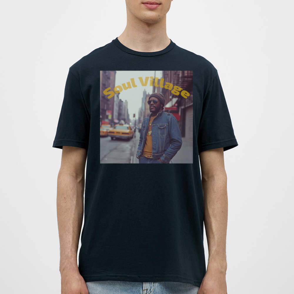 Soul Village, T-shirt herr - marinblå