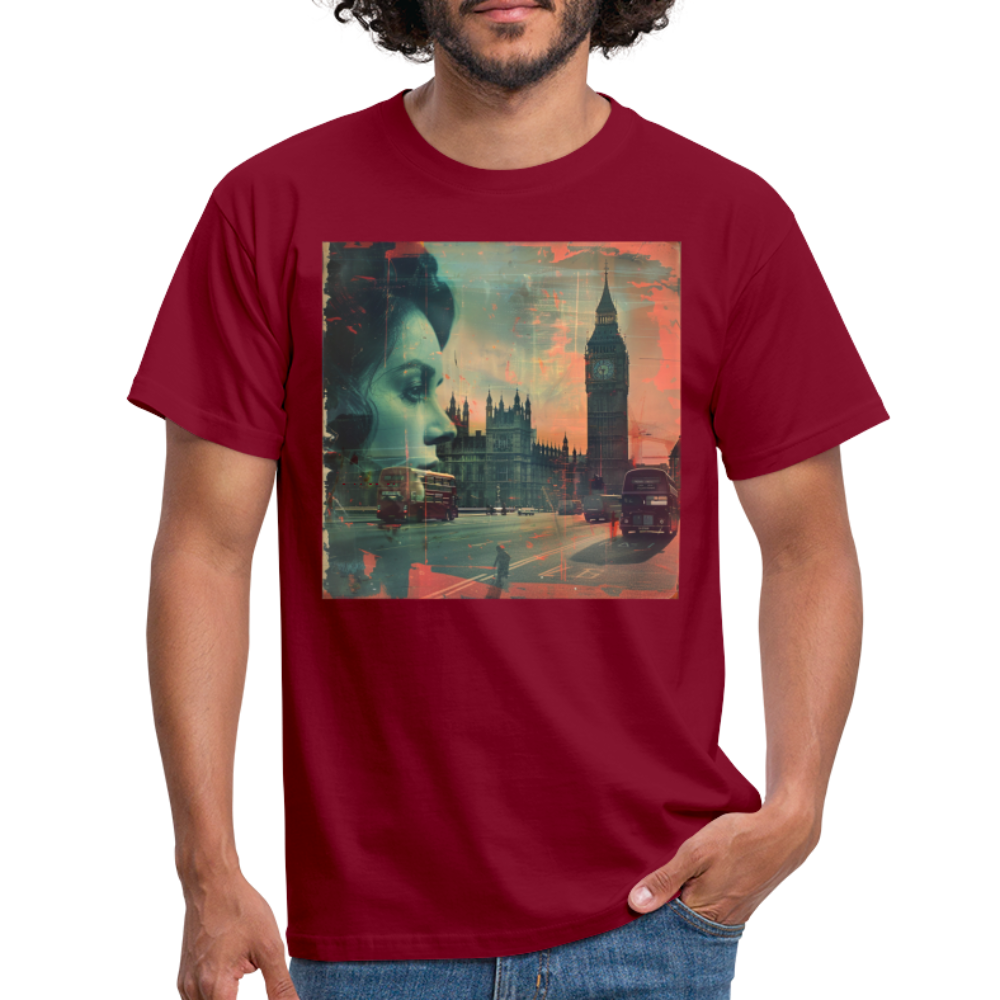 The Beat of London, T-shirt herr - tegelröd