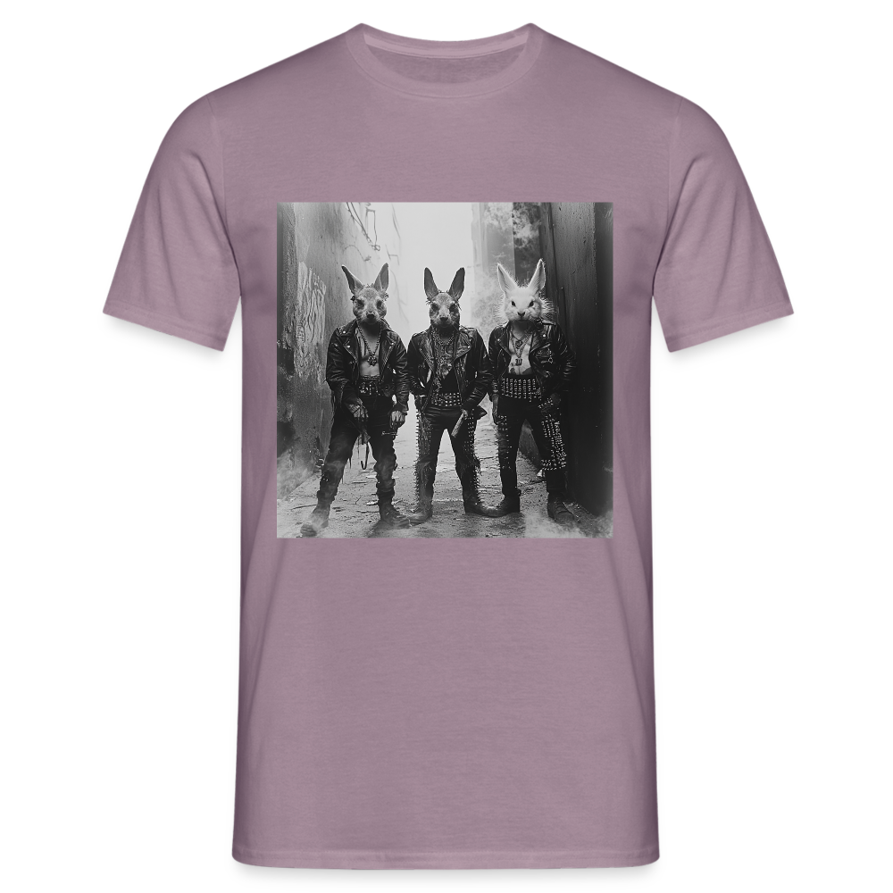 The Hare Raisers, T-shirt herr - lilagrå