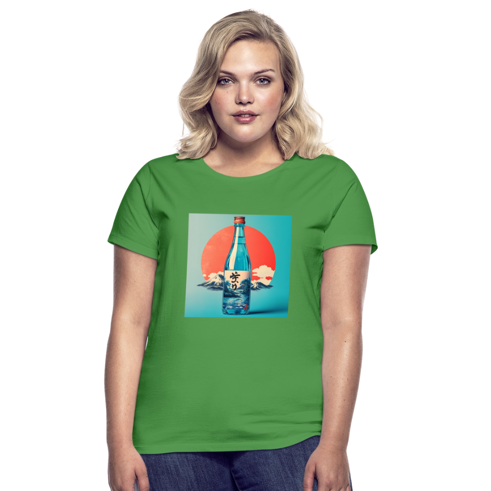 Stillhet i glas, T-shirt dam - kellygrön