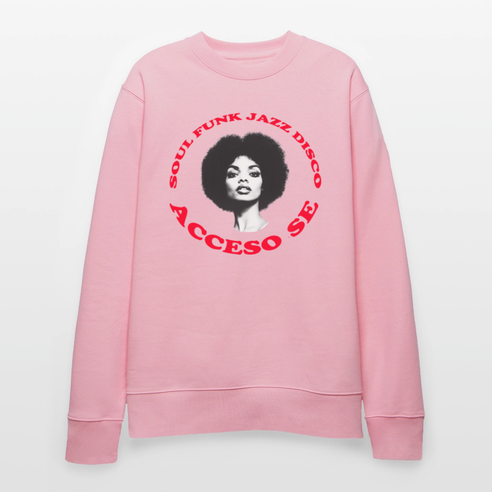 Where Music Lives – Powered by Acceso Family, Ekologisk sweatshirt CHANGER unisex från Stanley/Stella - ljusrosa