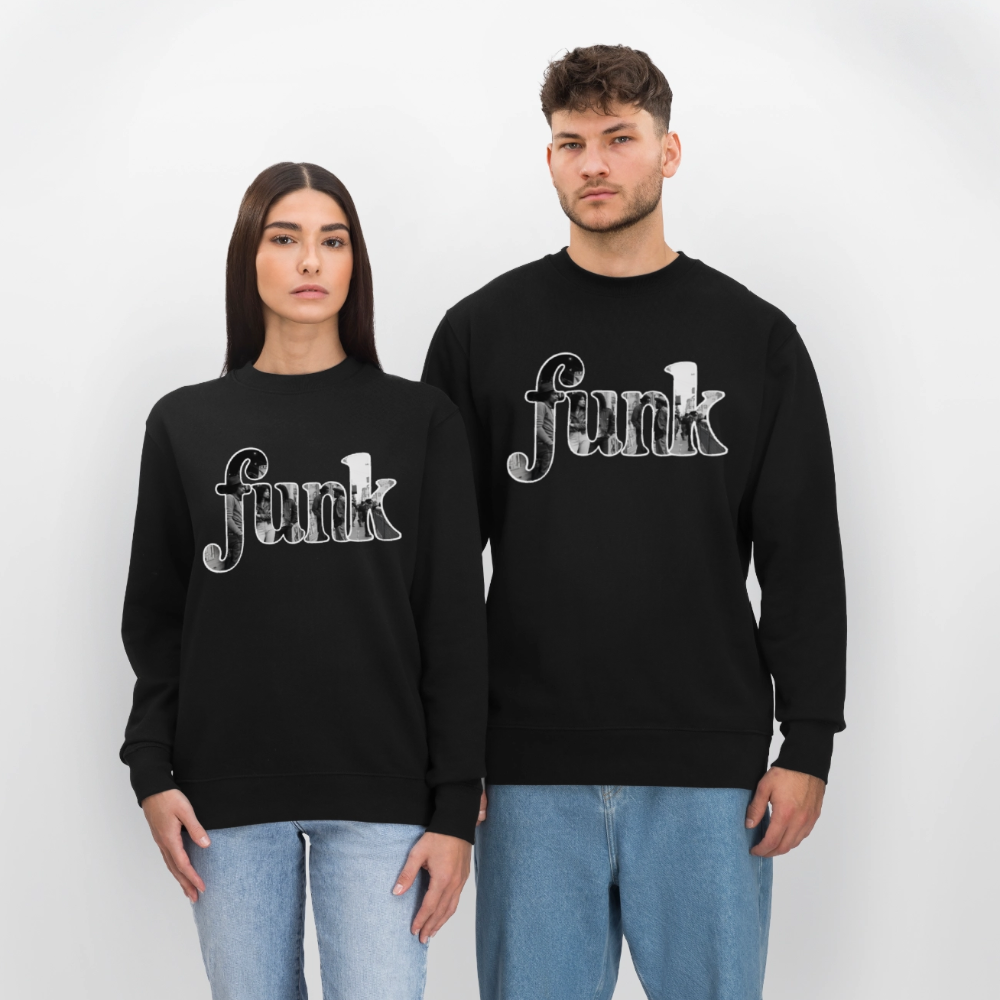 Funk Vibes, Ekologisk sweatshirt CHANGER unisex från Stanley/Stella - svart