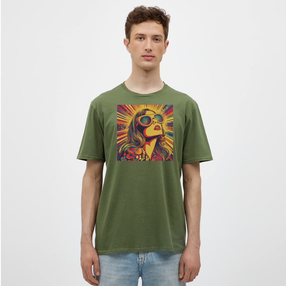 Disco Fever, T-shirt herr - Militärgrön