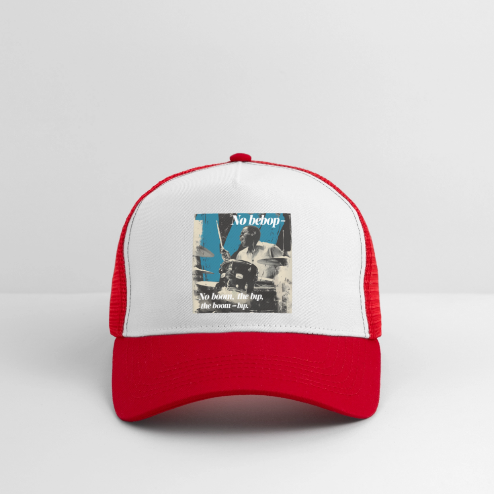 Push It Bebop, Trucker Cap - vit/röd
