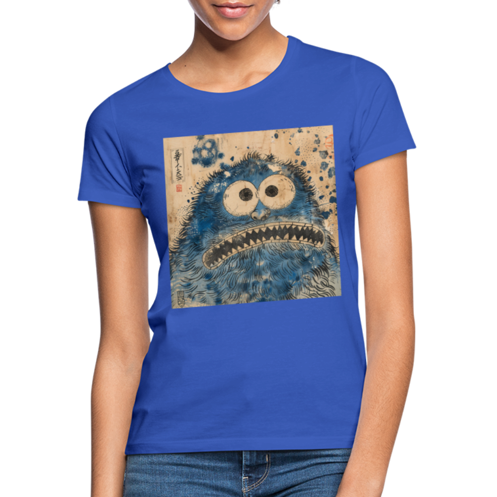 Uramiko ramlar i vattnet, T-shirt dam - royalblå