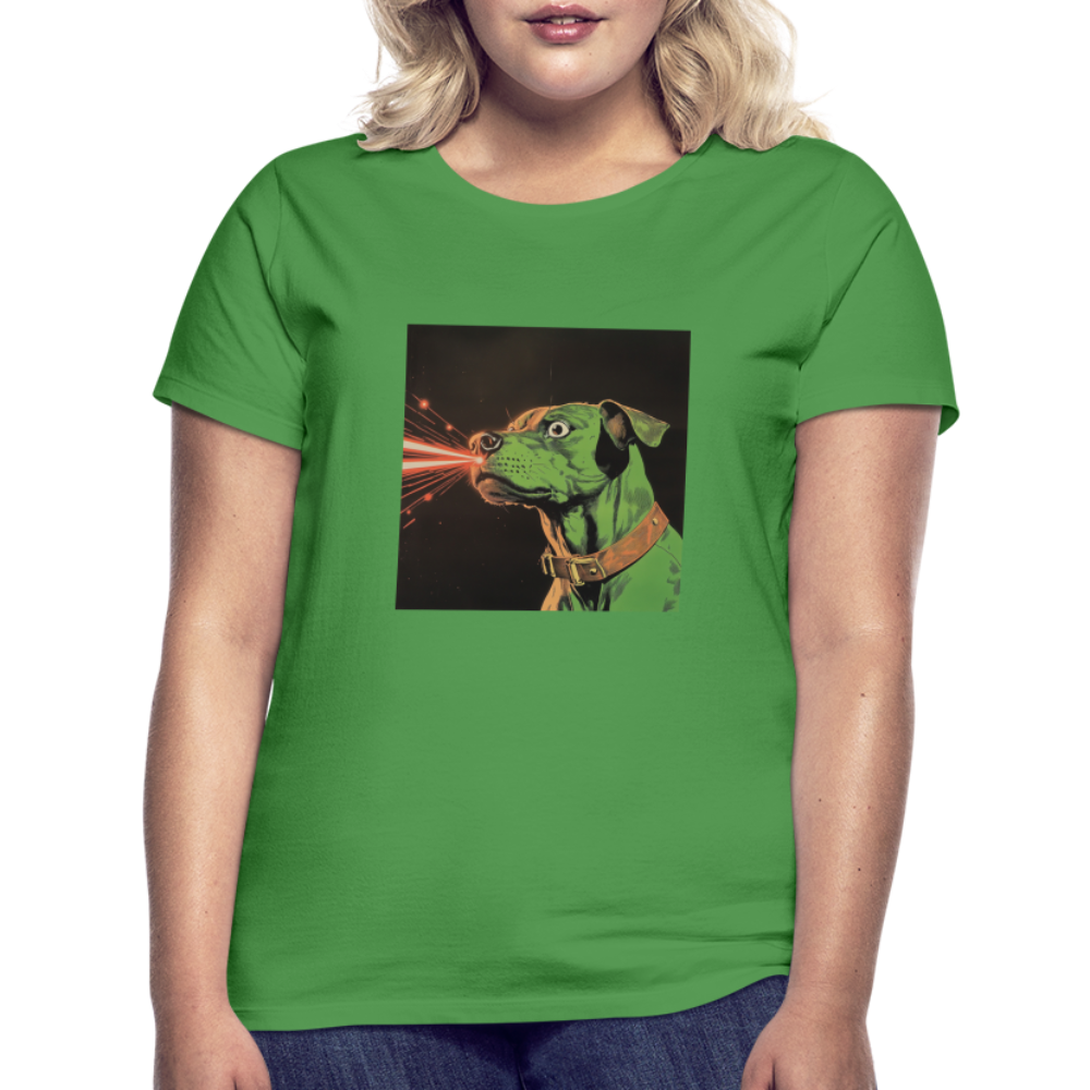 Strålhunden, T-shirt dam - kellygrön