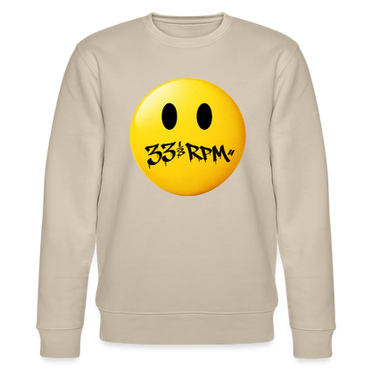 Turntable Grin, Ekologisk sweatshirt CHANGER unisex från Stanley/Stella - beige