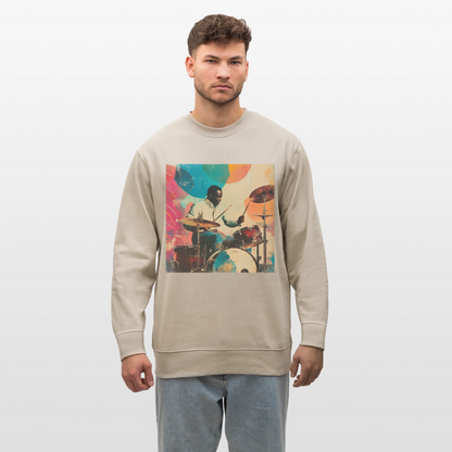 Rhythms of the Midnight Sky, Ekologisk sweatshirt CHANGER unisex från Stanley/Stella - beige