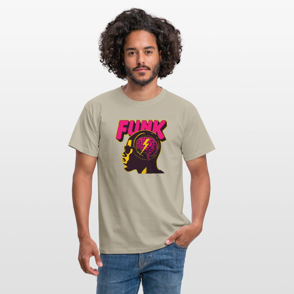 Funk Head, T-shirt herr - sandbeige