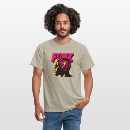 Funk Head, T-shirt herr - sandbeige