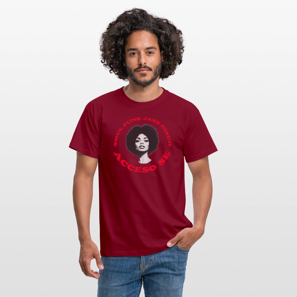 Where Music Lives – Powered by Acceso Family, T-shirt unisex - tegelröd