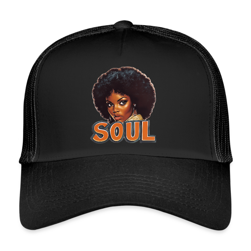 Soulful Vibes, Trucker Cap - svart/svart