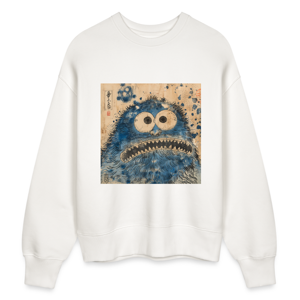 Uramiko ramlar i vattnet, Ekologisk oversizetröja RADDER unisex från Stanley/Stella - OFF WHITE