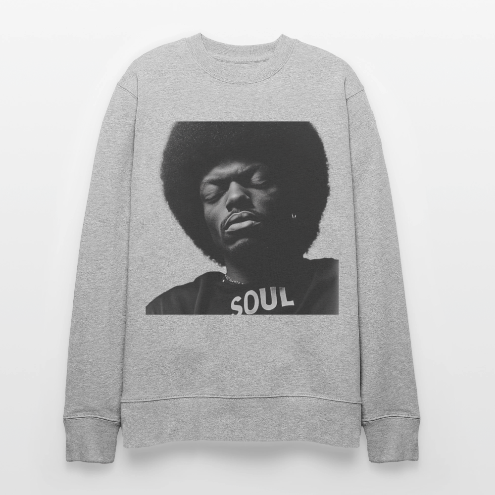 Where Soul Lives, Ekologisk sweatshirt CHANGER unisex från Stanley/Stella - gråmelerad