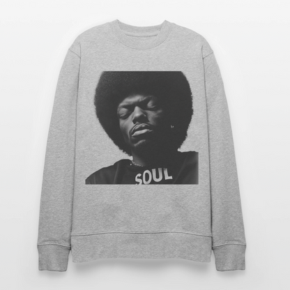 Where Soul Lives, Ekologisk sweatshirt CHANGER unisex från Stanley/Stella - gråmelerad