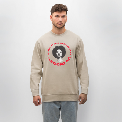 Where Music Lives – Powered by Acceso Family, Ekologisk sweatshirt CHANGER unisex från Stanley/Stella - beige