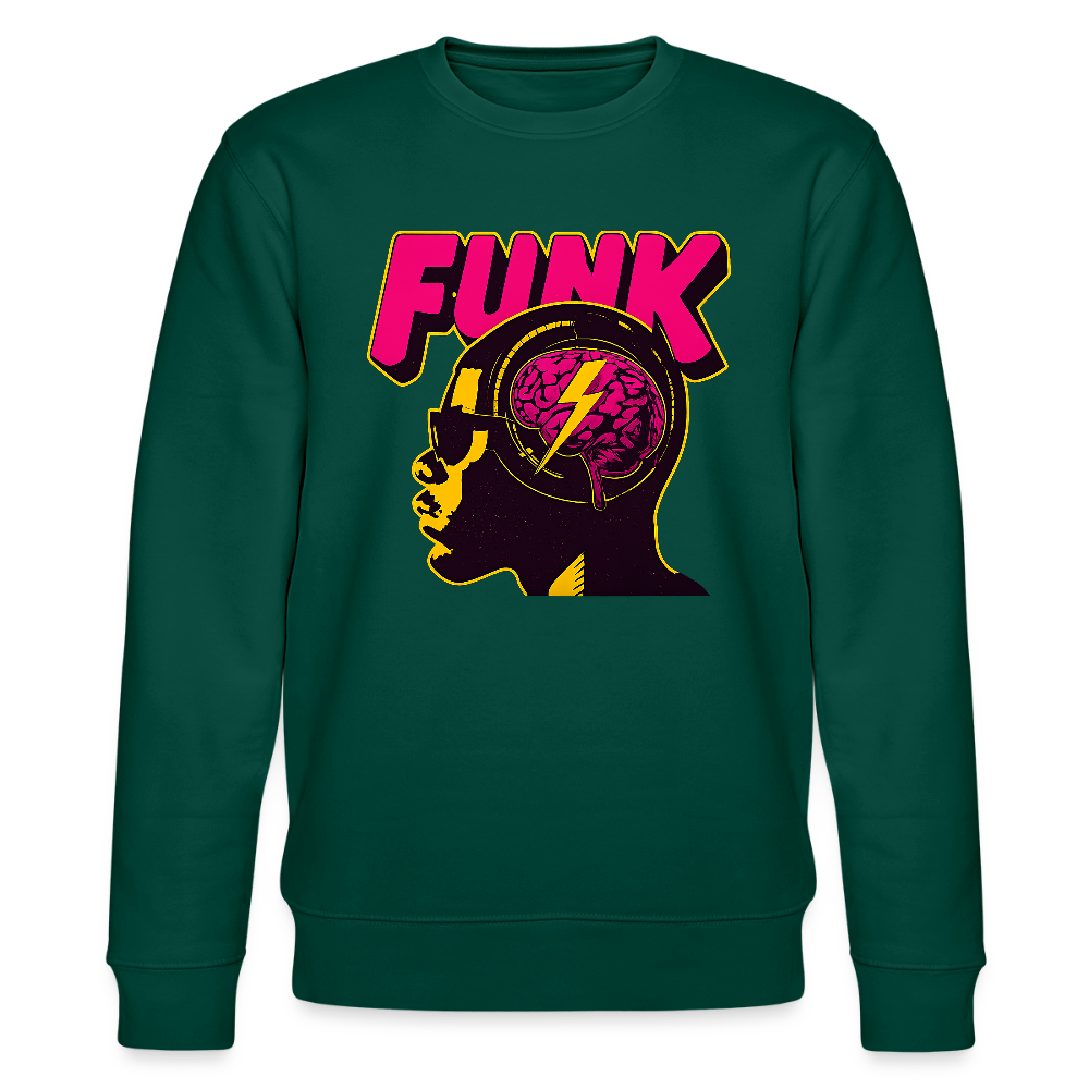 Funk Head, Ekologisk sweatshirt CHANGER unisex från Stanley/Stella - skogsgrön