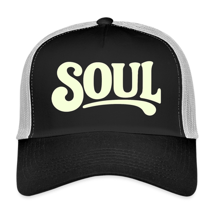 All About Soul, Trucker Cap - svart/stengrå