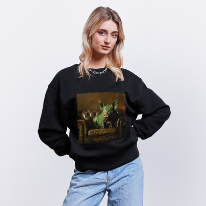 Grön Elegans, Ekologisk oversizetröja RADDER unisex från Stanley/Stella - svart