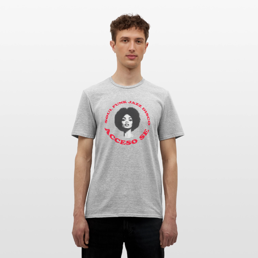 Where Music Lives – Powered by Acceso Family, T-shirt unisex - gråmelerad