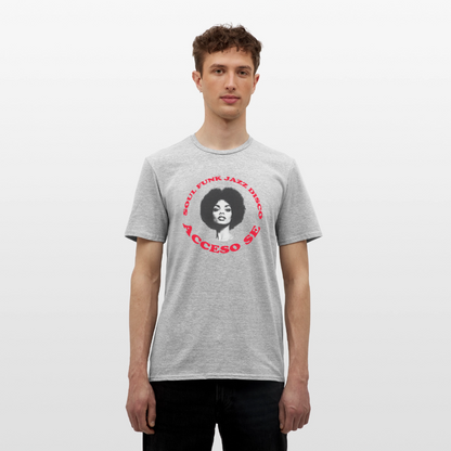 Where Music Lives – Powered by Acceso Family, T-shirt unisex - gråmelerad