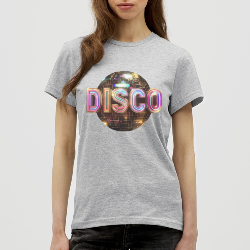 Disco Dreamscape, T-shirt dam - gråmelerad
