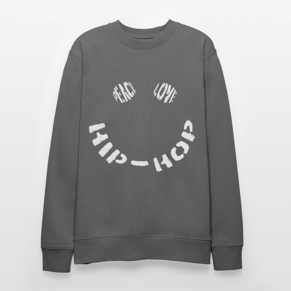 Peace, Love & Hip-Hop, Ekologisk sweatshirt CHANGER unisex från Stanley/Stella - kolgrå