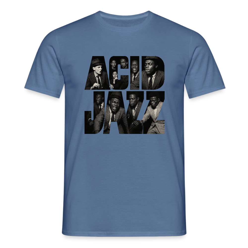 80s Club Jazzdance, T-shirt herr - duvblå 