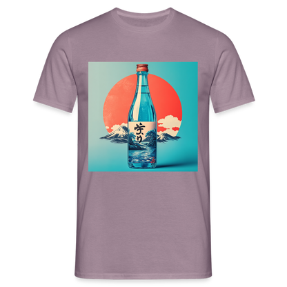 Stillhet i glas, T-shirt herr - lilagrå 