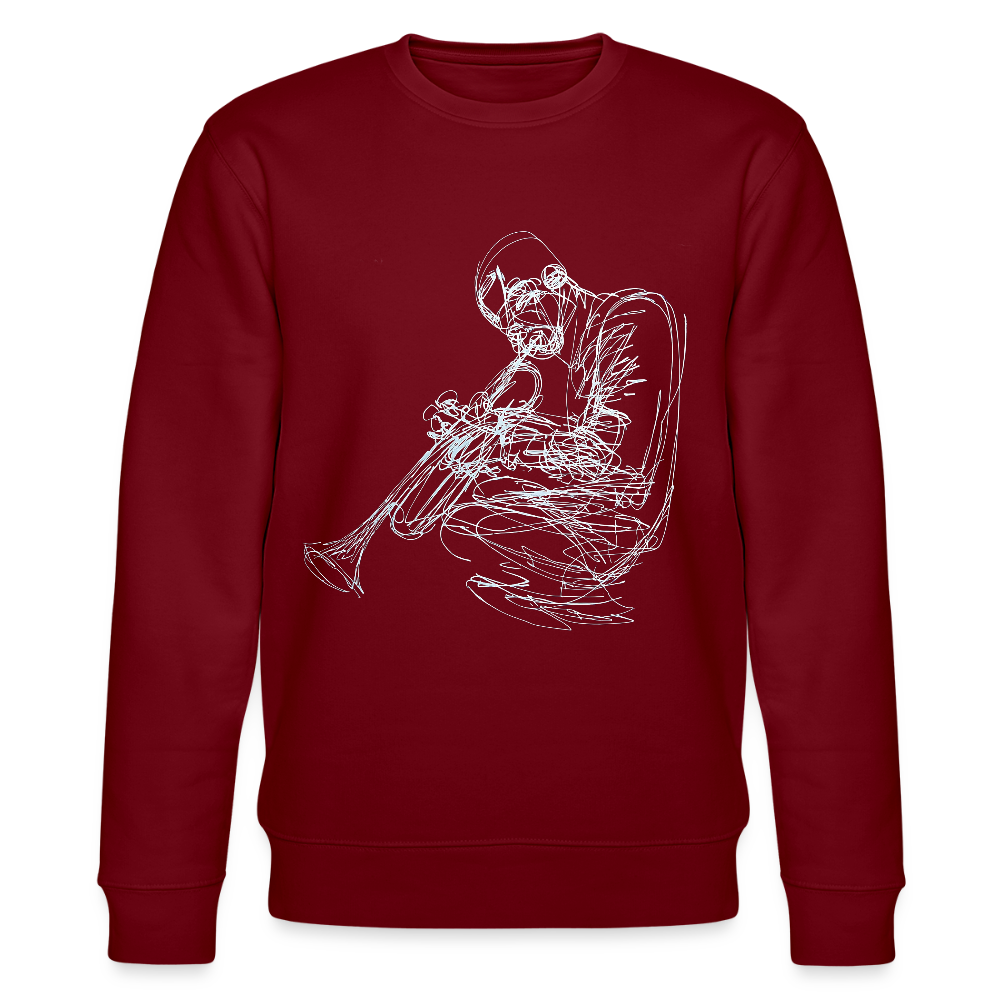 Contours of Jazz, Ekologisk sweatshirt CHANGER unisex från Stanley/Stella - vinröd