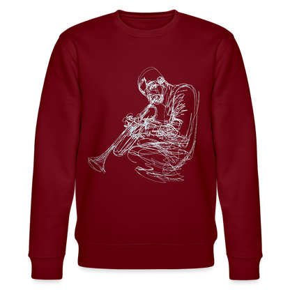 Contours of Jazz, Ekologisk sweatshirt CHANGER unisex från Stanley/Stella - vinröd